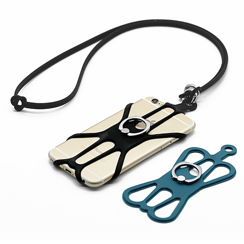 Neck Hanging Phone Holder - Tracolla in silicone anti-smarrimento Cordini regolabili