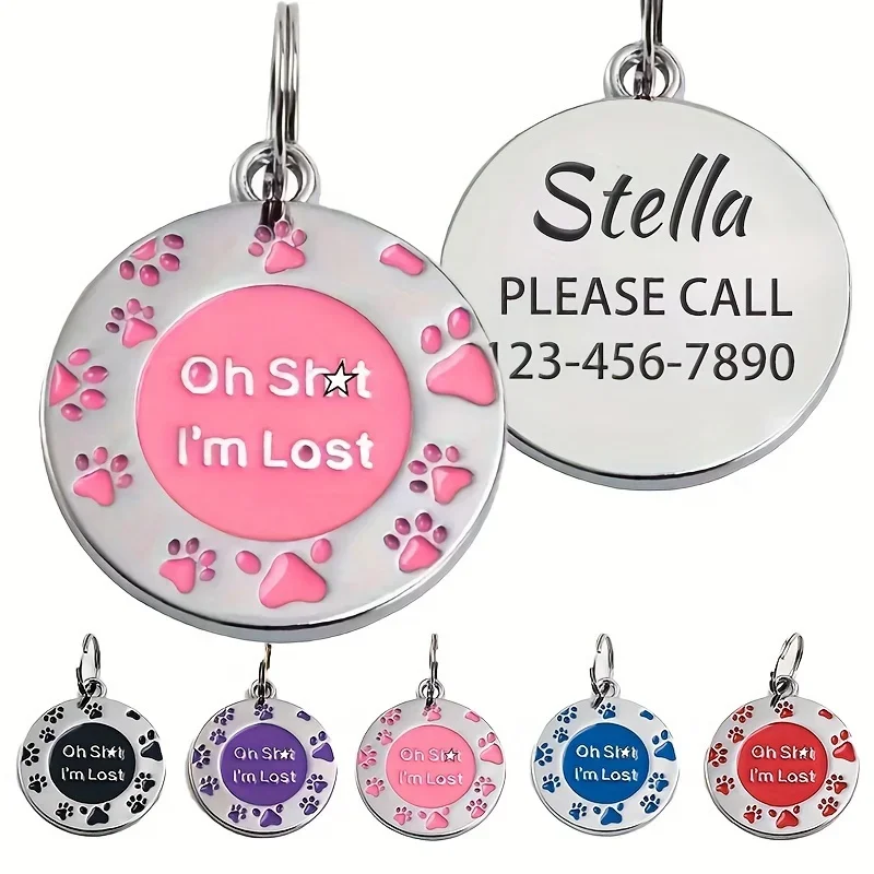 Phone Accessories And Names - Etichetta per animali domestici con stampa