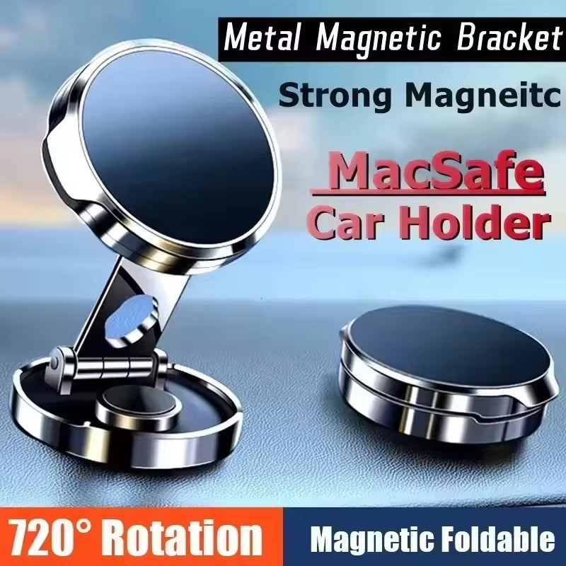 Phone Accessories Useful - Supporto Magnetico Pieghevole Rotondo per Auto,
