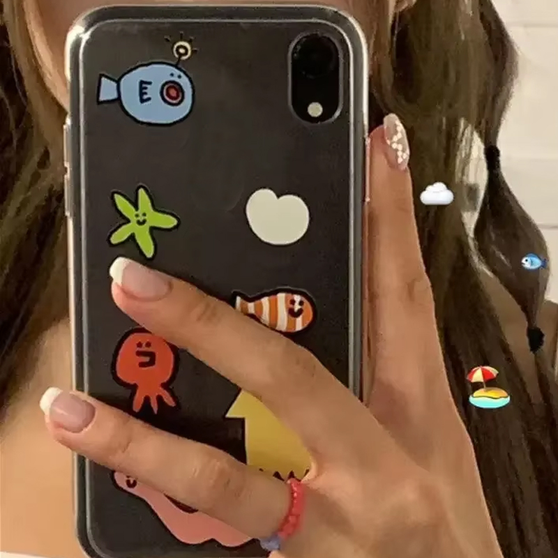 Ins Kawaii Ocean Creatures Cus - Yellow Phone Accessories recensione e prezzo
