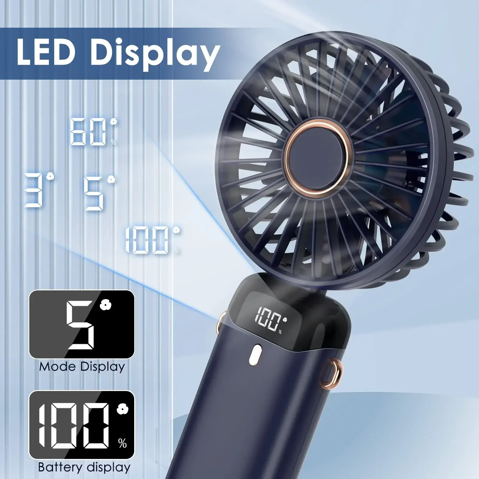Mini ventilatore portatile da  - Neck Hanging Phone Holder recensione e prezzo